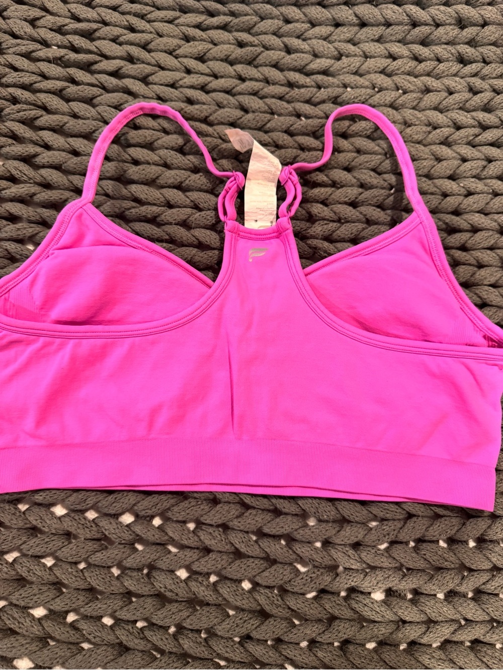 Fabletics Bright Pink Racerback Bralette - Picture 3 of 3